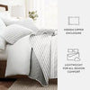 All Season Summer Stripes Reversible Quilt Set with Shams King/California King