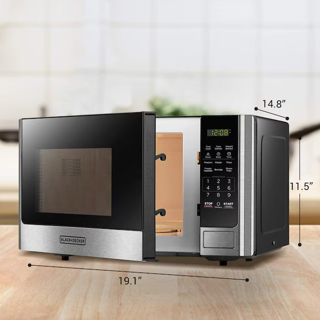 Small Countertop Microwave Stainless Steel