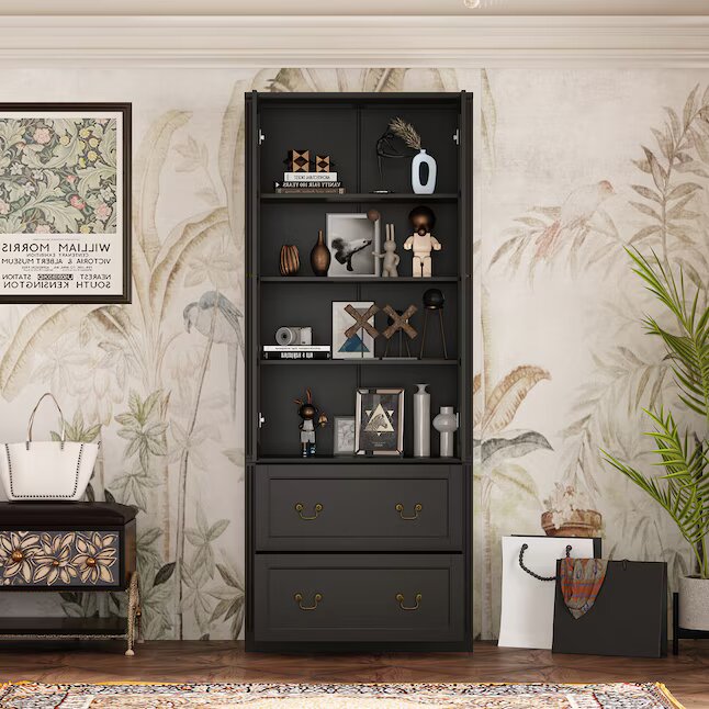 Contemporary/Modern Black China cabinet final cut