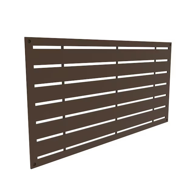 Freedom Boardwalk Black Polypropylene Decorative Screen panel - Set of 4