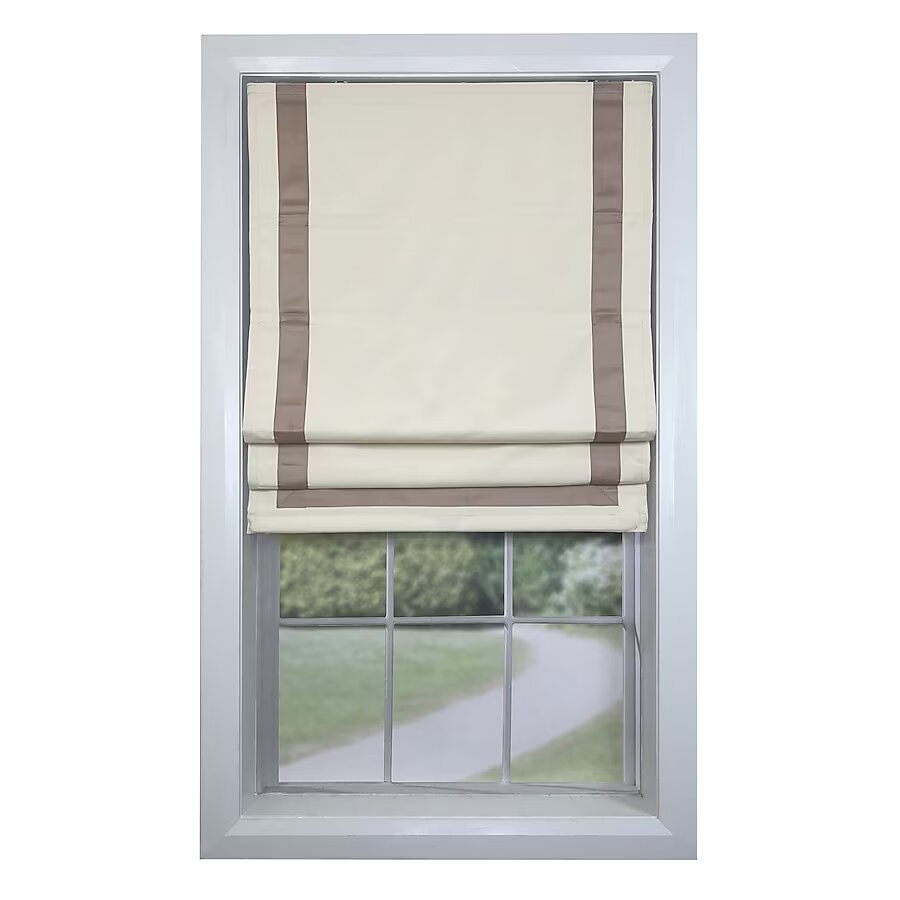 Taupe Room Darkening Blackout Cordless Roman shade