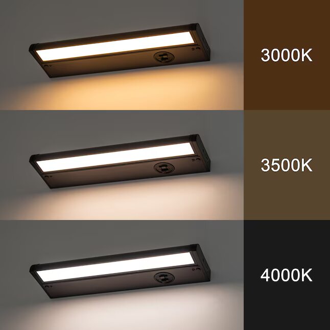 Hardwired Bronze Selectable Dimmable Integrated LED Under Cabinet Light