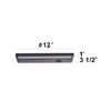 Hardwired Bronze Selectable Dimmable Integrated LED Under Cabinet Light