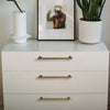 Antique Brass Cylindrical Handle Drawer Pulls