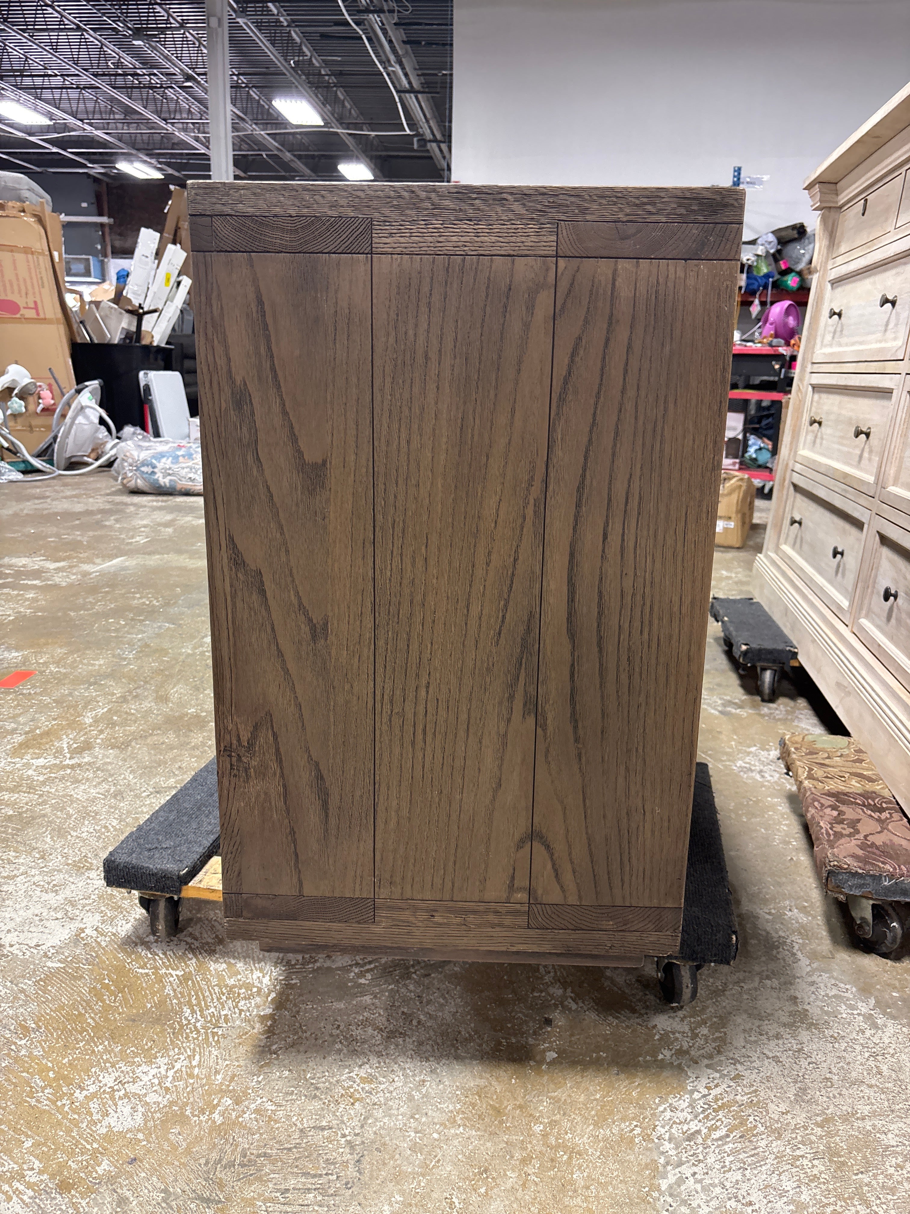 94"  Nemo Solid Wood Sideboard - Worn Oak SHOWROOM ITEM