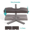 Patio Umbrella Base Dark Brown 2-BOXES