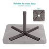 Patio Umbrella Base Dark Brown 2-BOXES
