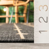 10 x 12 (ft) Loomed Polyester/Polypropylene Charcoal Rectangular Indoor/Outdoor Stripe Global Area rug