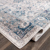2 x 8 (ft) Loomed Polypropylene Blue Rectangular Indoor Medallion Persian Runner rug