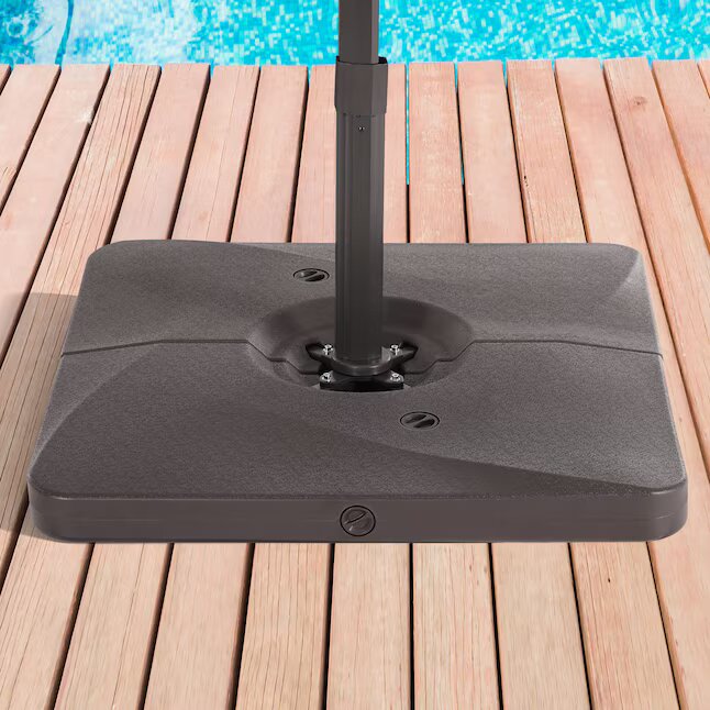 Patio Umbrella Base Dark Brown 2-BOXES