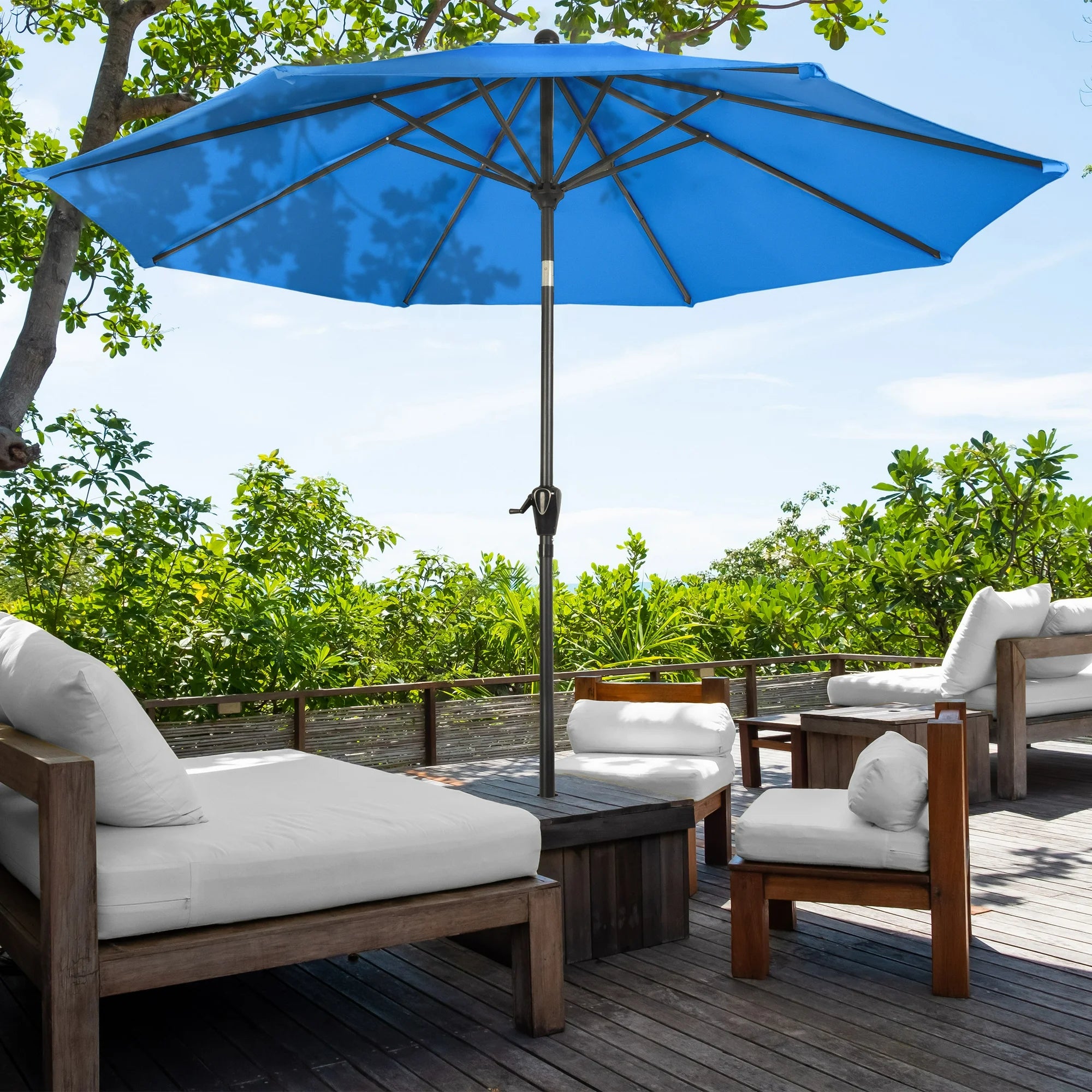 Patio Umbrella Top ONLY (Brilliant Blue)