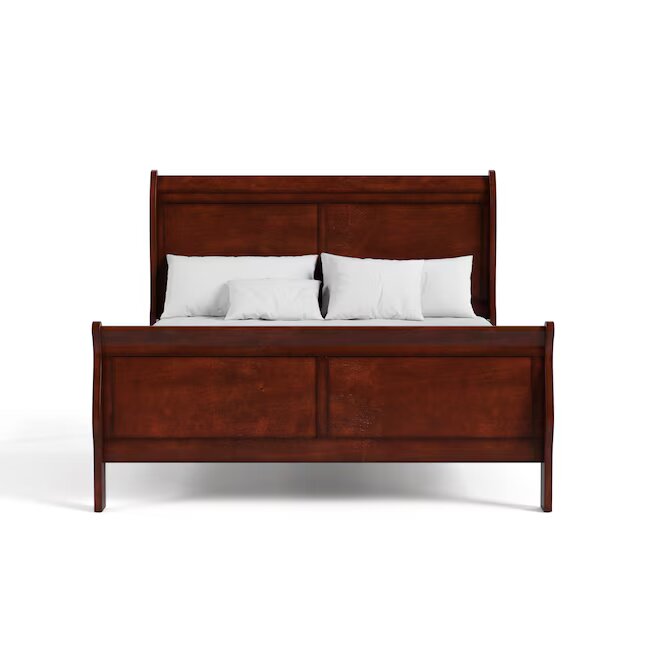 Burkhart Cherry Wood Queen HEADBOARD AND FOOTBOARD ONLY