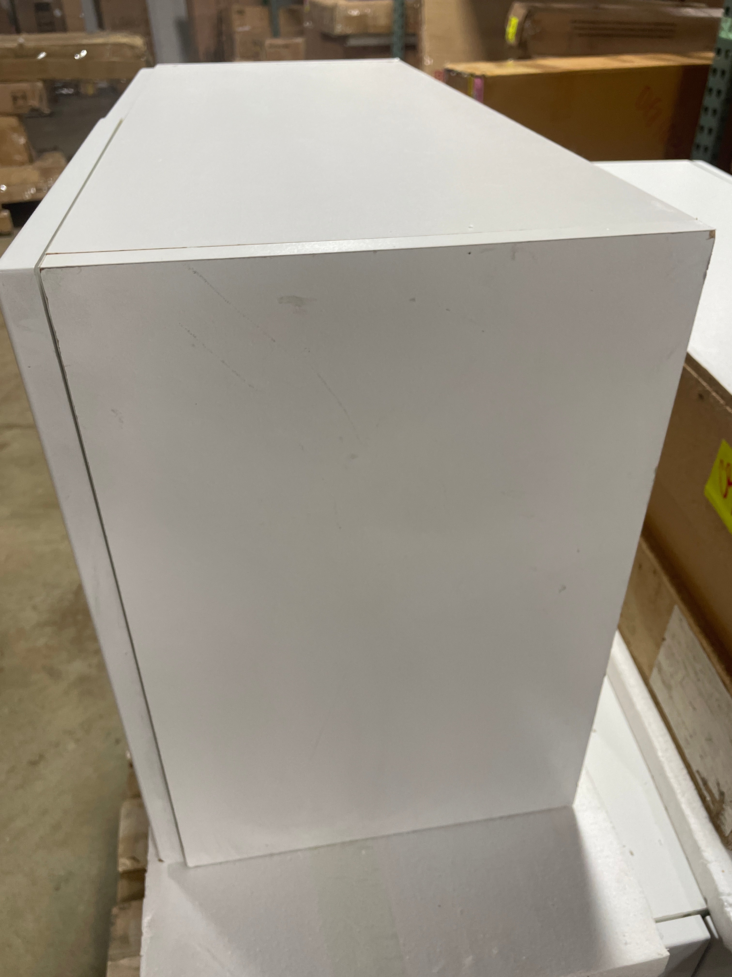 Designer Series Melvern Assembled Wall Bridge Kitchen Cabinet in White