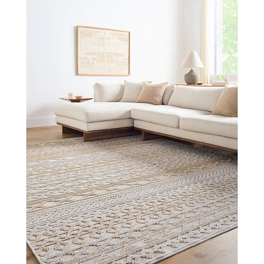 Origin 21 Washable Scania Natural Tan Tan Indoor Ikat Machine
