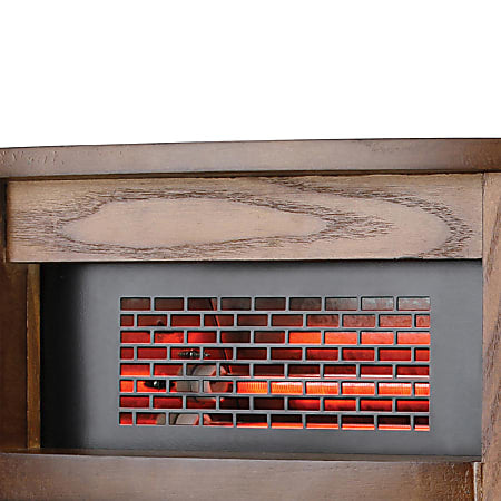 Infrared Cabinet Heater With Thermostat And Remote, Brown