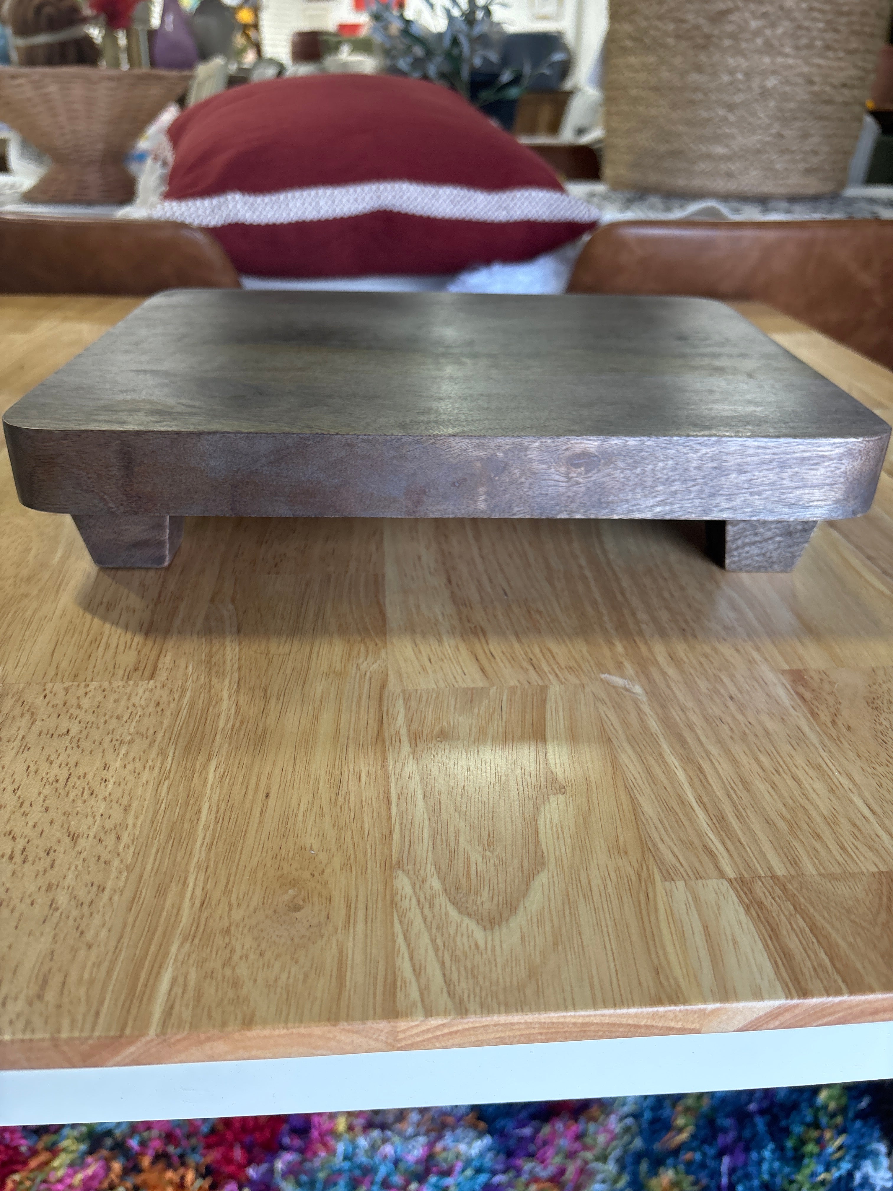10"x13" Footed Wood Serving Trivet SHOWROOM ITEM