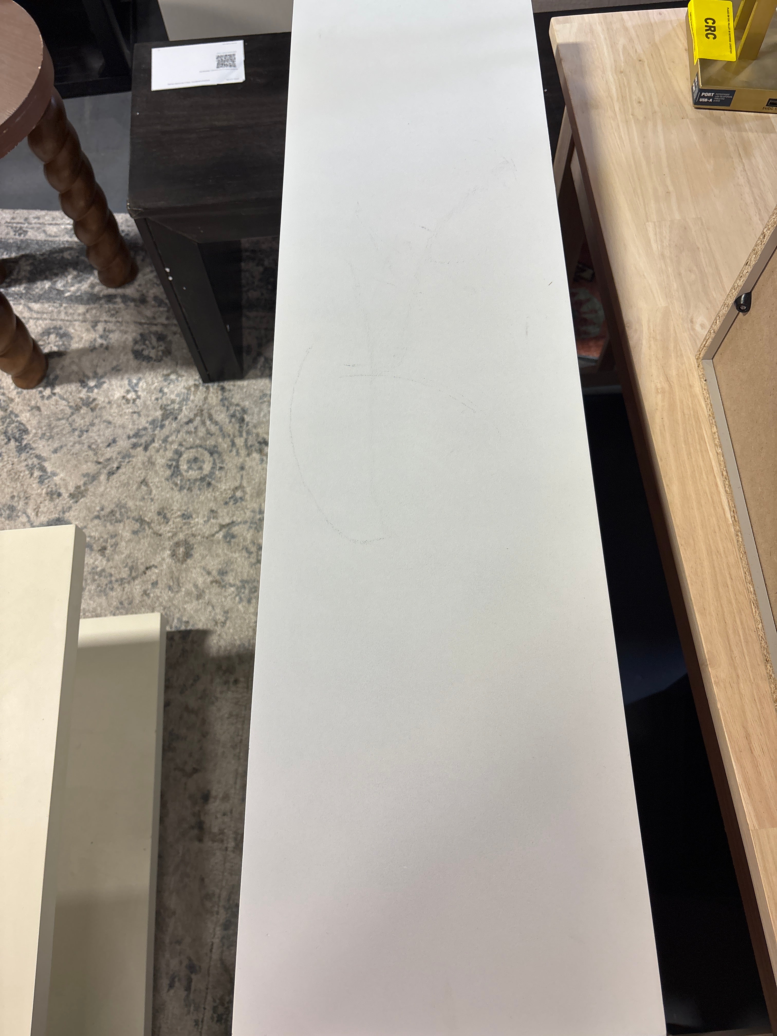 Max & Lily Classic 3-Shelf Bookcase - White SHOWROOM ITEM