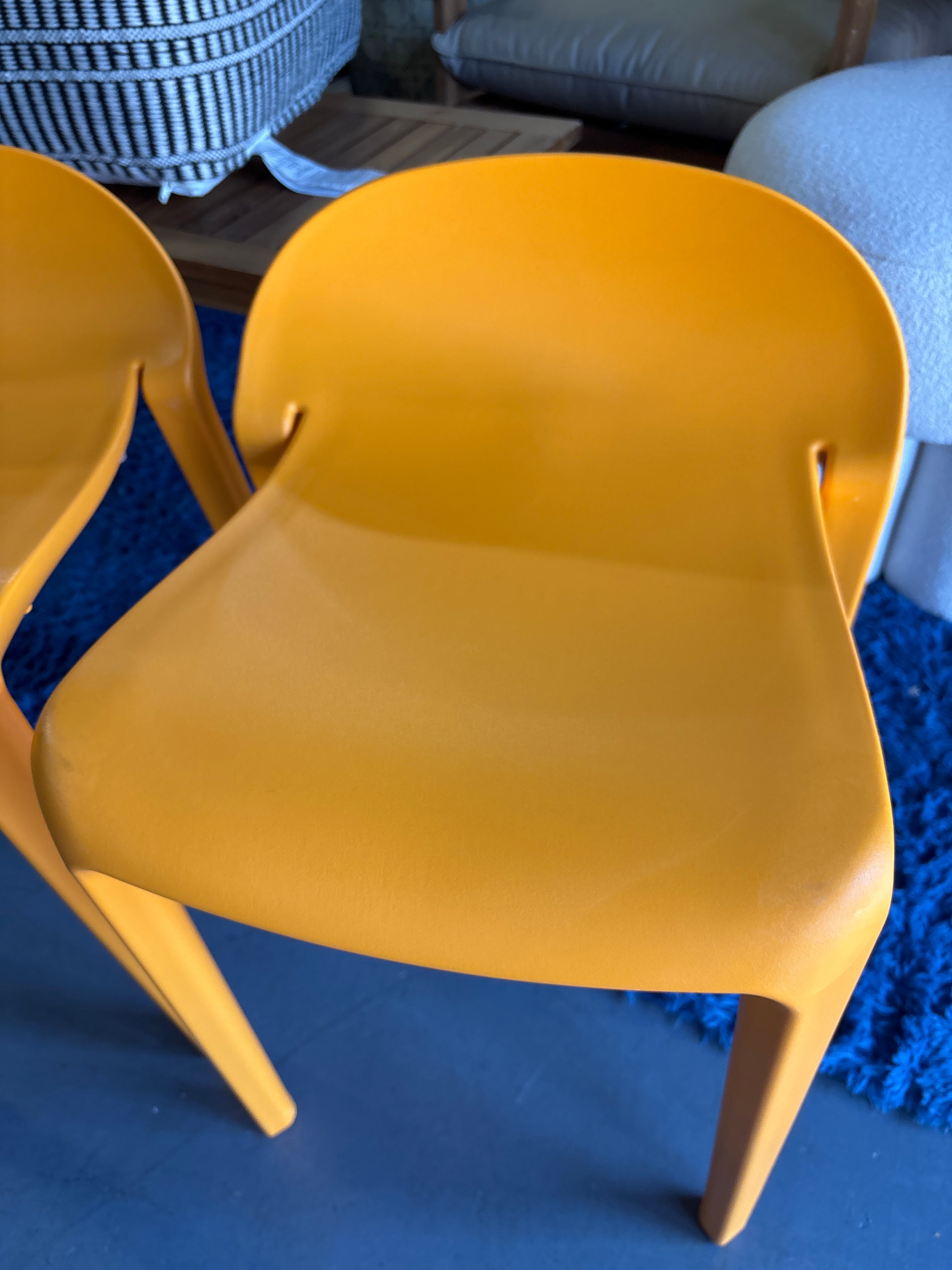 2pc Lagoon Joyous Short Stool - Orange SHOWROOM ITEM
