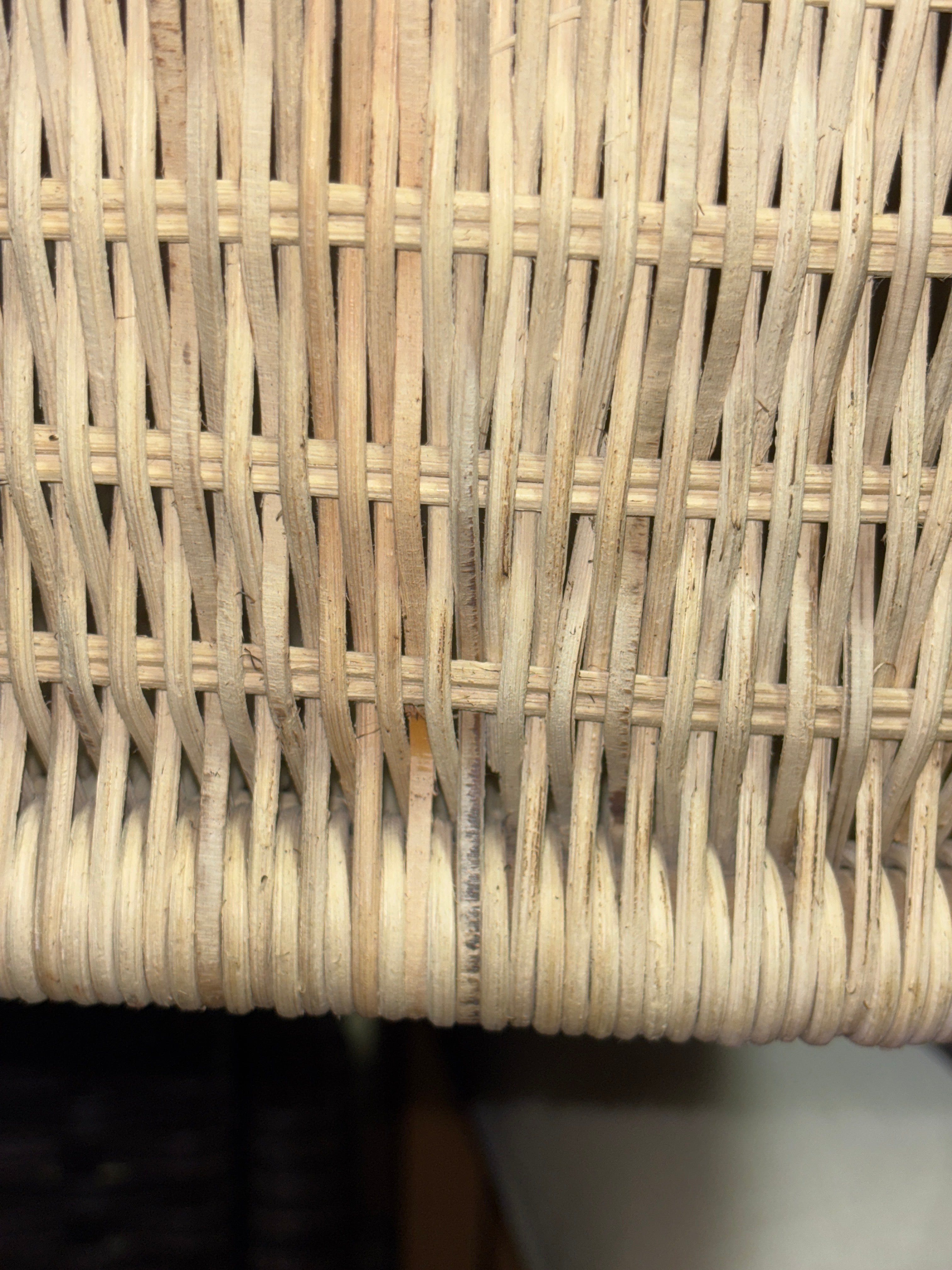 21" Woven Rattan Storage Trunk - Brown SHOWROOM ITEM