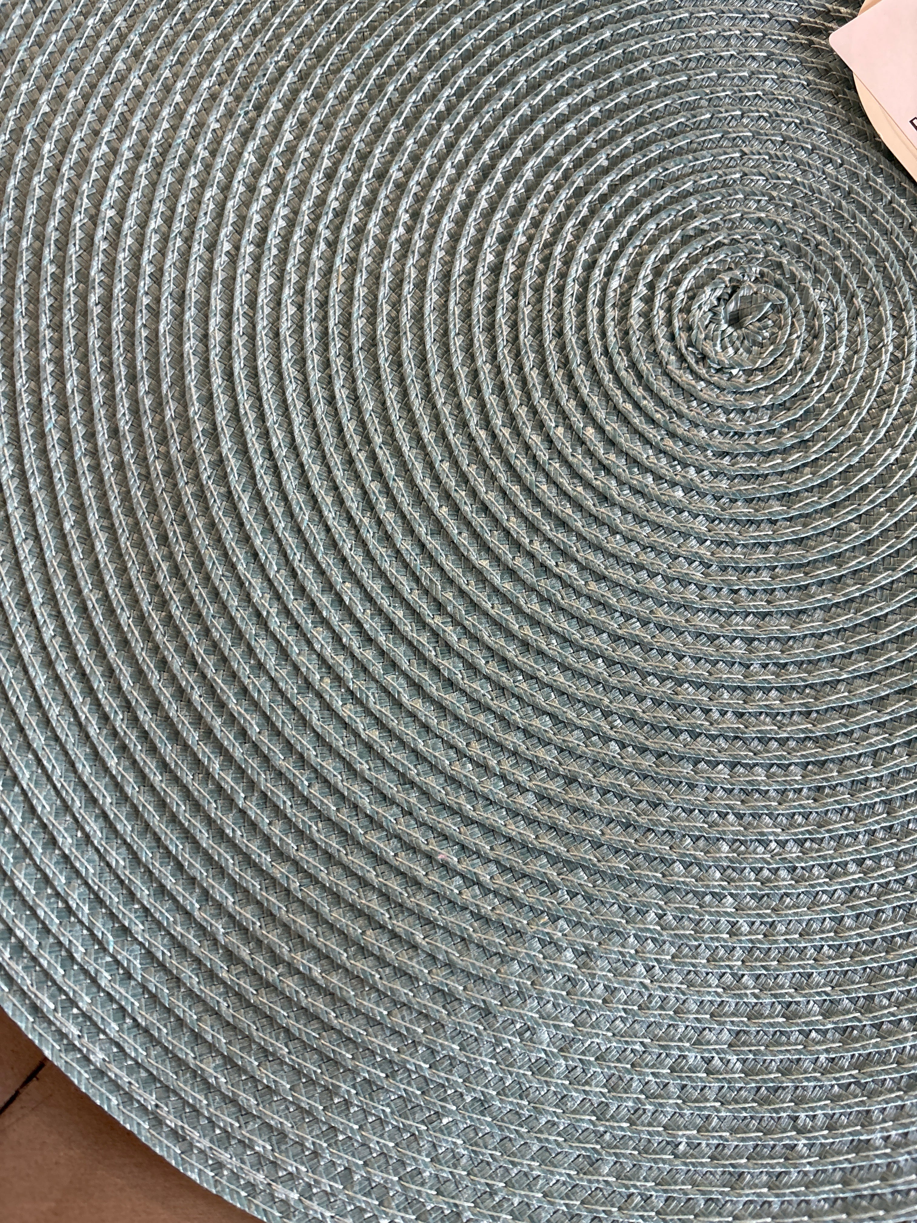 Polyround Charger Placemat - Blue SHOWROOM ITEM