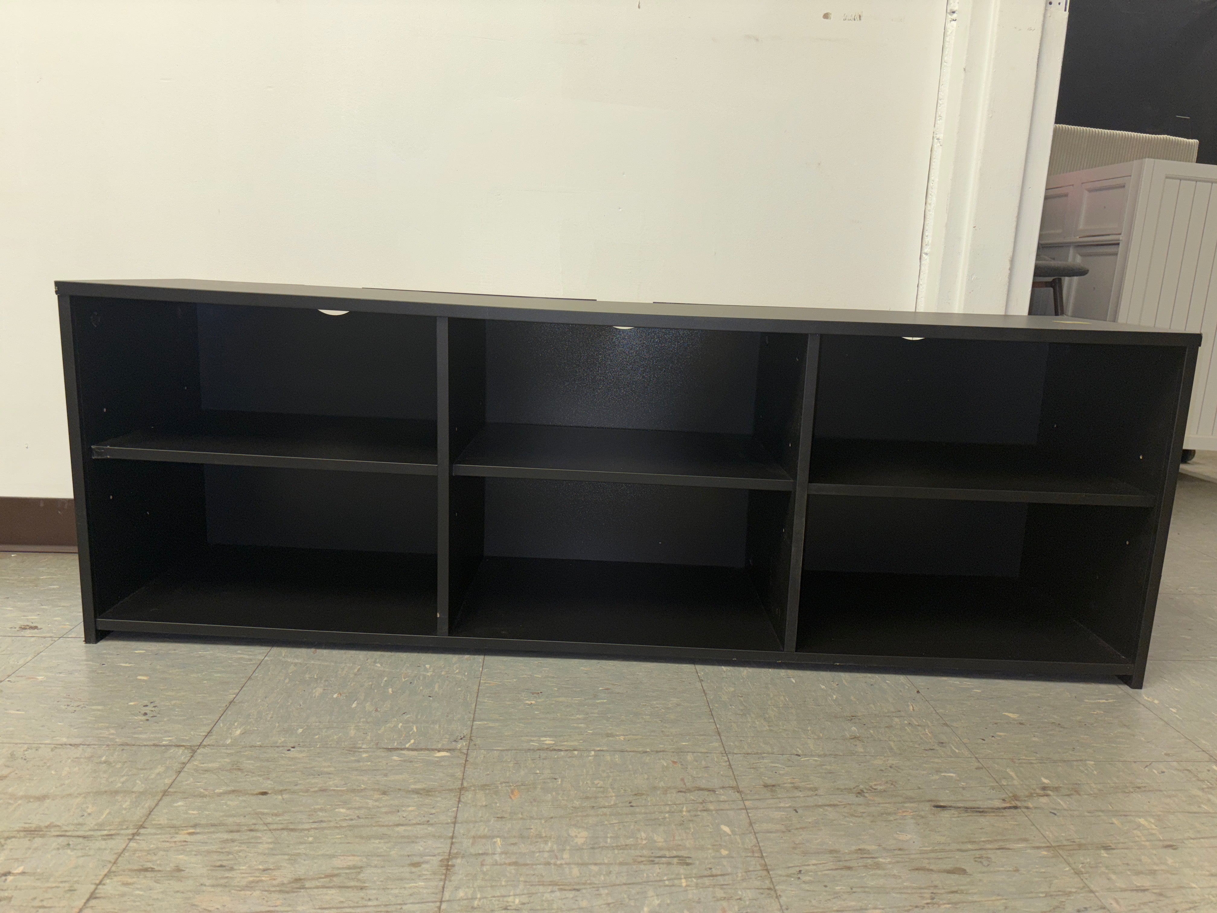 Dorm Storage TV Stand - Black SHOWROOM ITEM