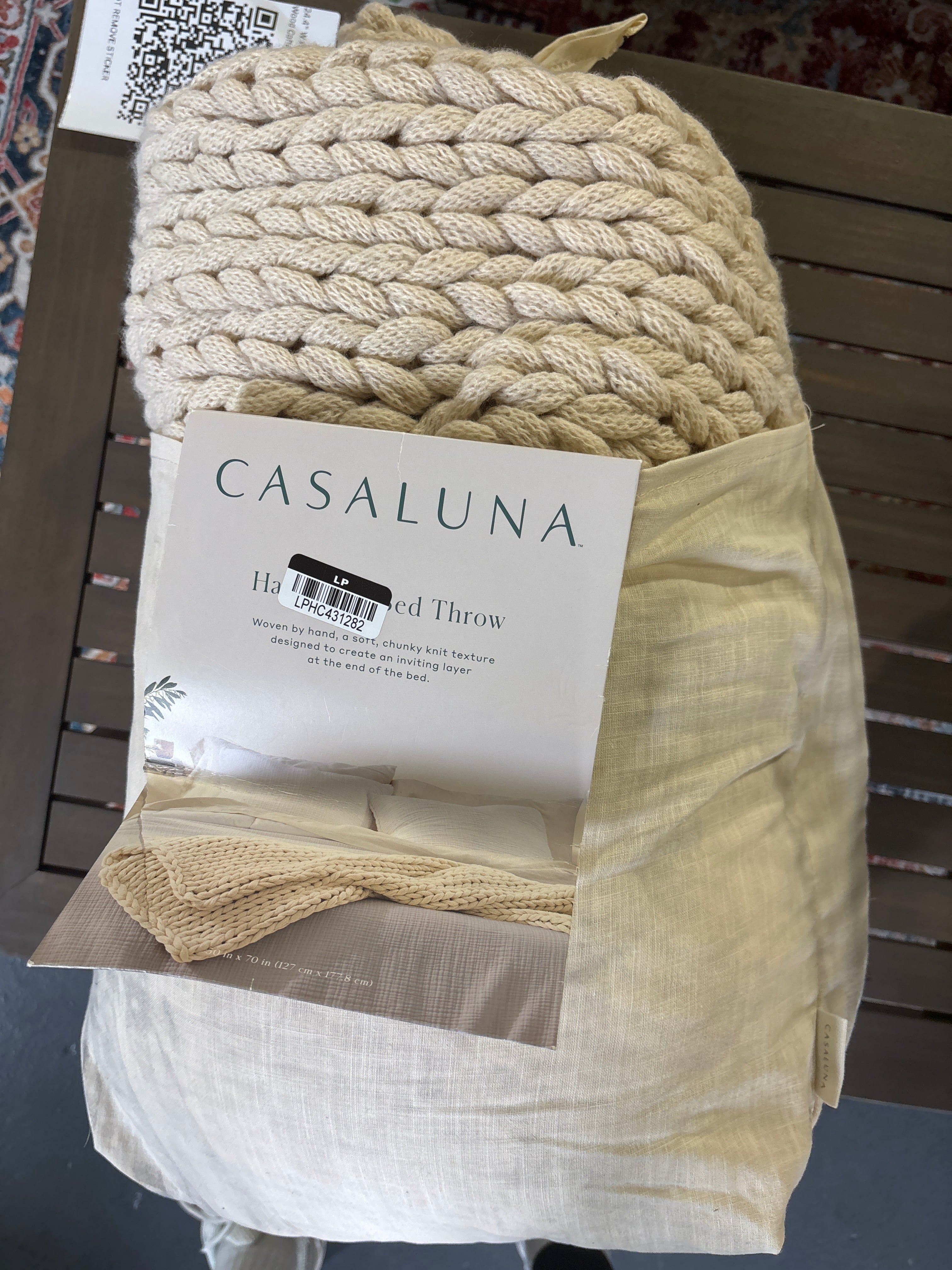 50"x70" Oversized Solid Bed Throw - Casaluna™ - SHOWROOM ITEM