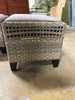 (Set of 2) Eagle Peak Wicker Outdoor Ottomans - Gray SHOWROOM ITEM