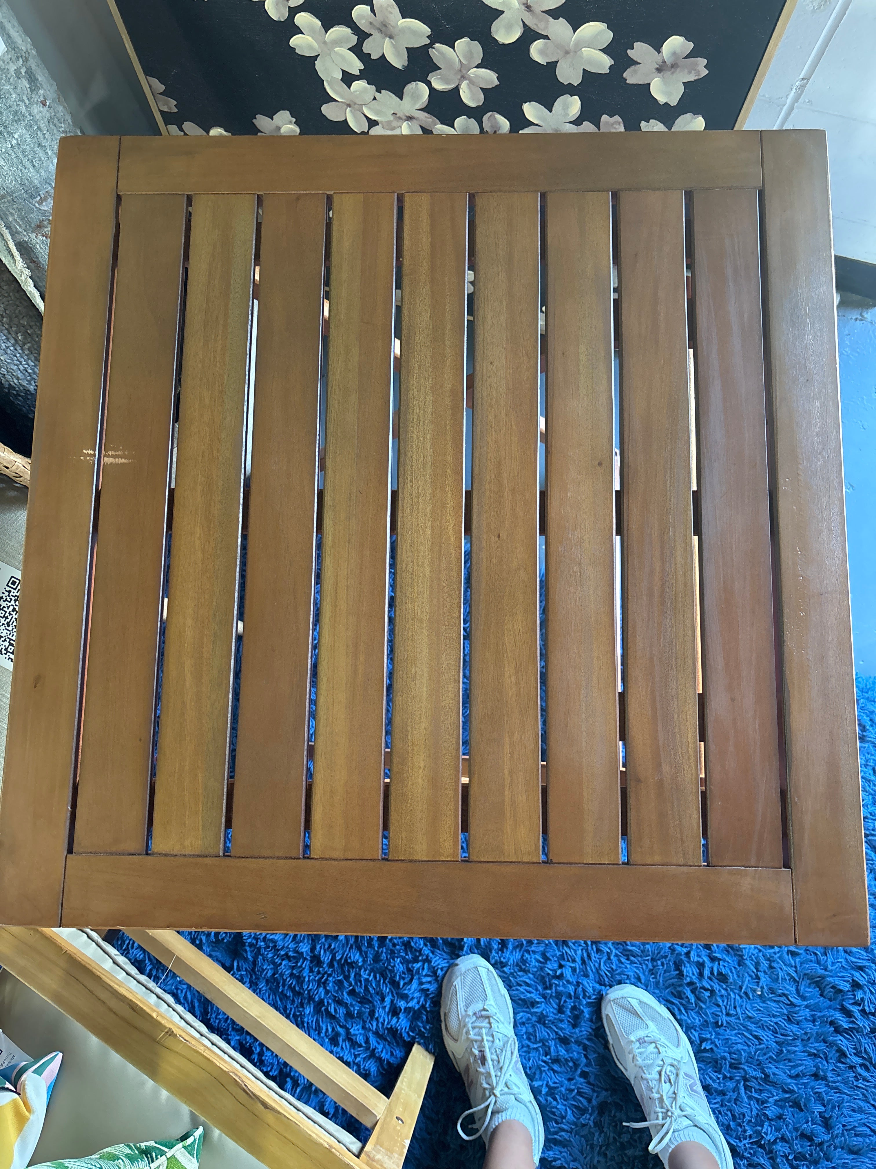 Ferron 28" Square FSC Wood Patio Table SHOWROOM ITEM
