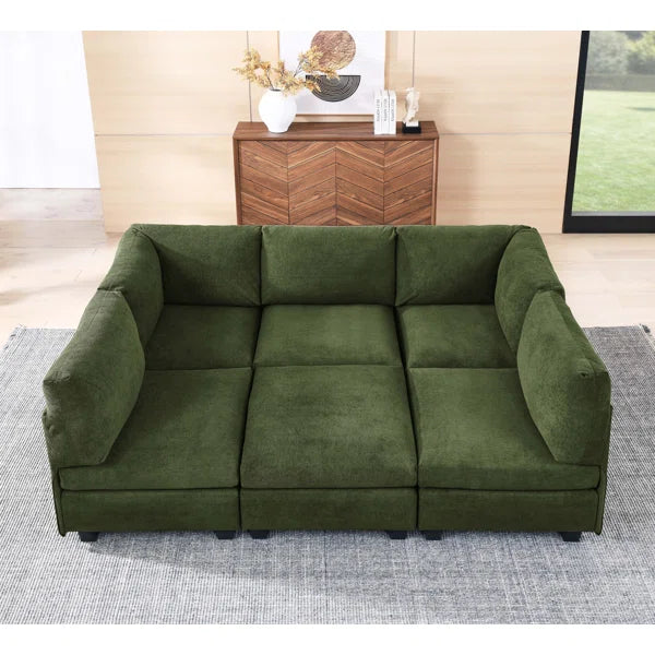 6 - Piece Upholstered Sectional