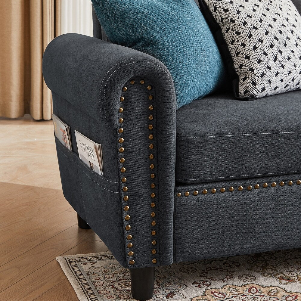 4 Seater L Shaped Reversible Sectional Sofa, final cut