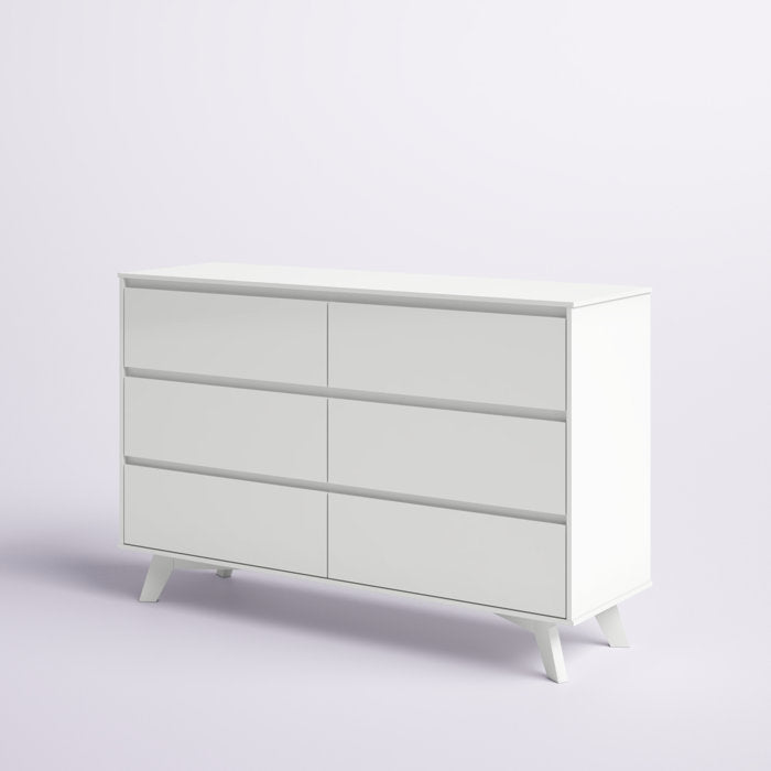 6 Drawer Solid Wood Double Dresser