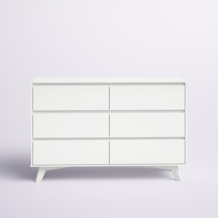 6 Drawer Solid Wood Double Dresser