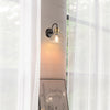 Brown 1-Light Dark Bronze Wall Sconce Light with Clear Glass Shade