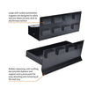 4 Piece Magnetic Toolbox Accessory Set, 2 Trays, Can Caddy, Paper Towel & Screwdriver Holder, Black