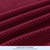 1-Piece Stretch Sofa Slipcover Non Slip Couch Cover (Armchair, Wine)