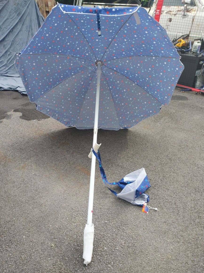 Sun Squad Round Tilt Beach Umbrella Set of 4