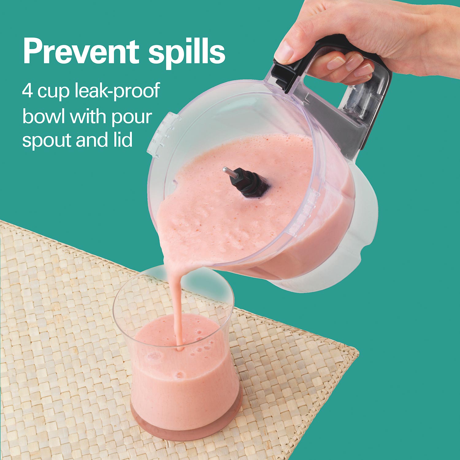 4-Cup 5-Speed Black Stack & Snap Compact Food Processor