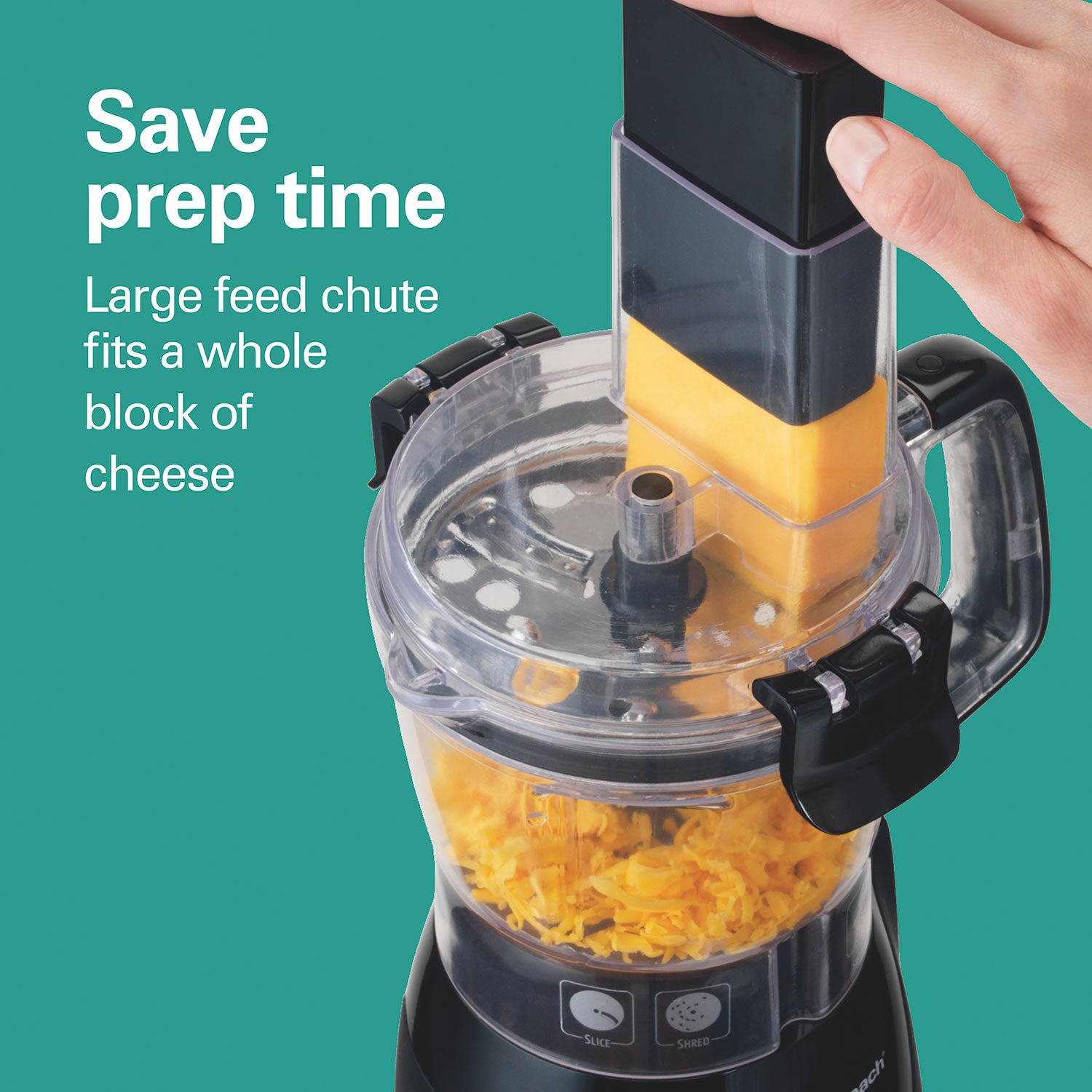 4-Cup 5-Speed Black Stack & Snap Compact Food Processor