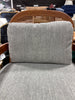 (Set of 2) Zuka Mid-Century cbModern Rattan Wooden Chair with Cushions - Walnut/Grayish Green  SHOWROOM ITEM