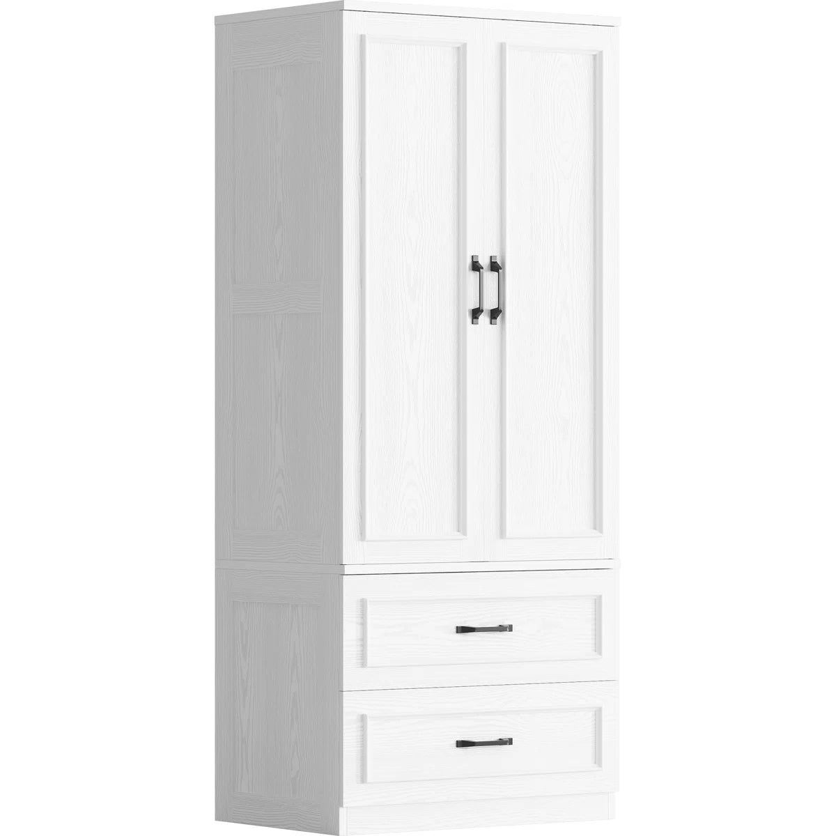 Armoire Wardrobe Closet With 2 Doors & 2 Drawers