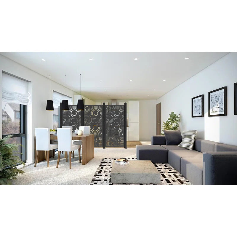 Composite Decorative Privacy Screen Panel w/ C-Channel Kit