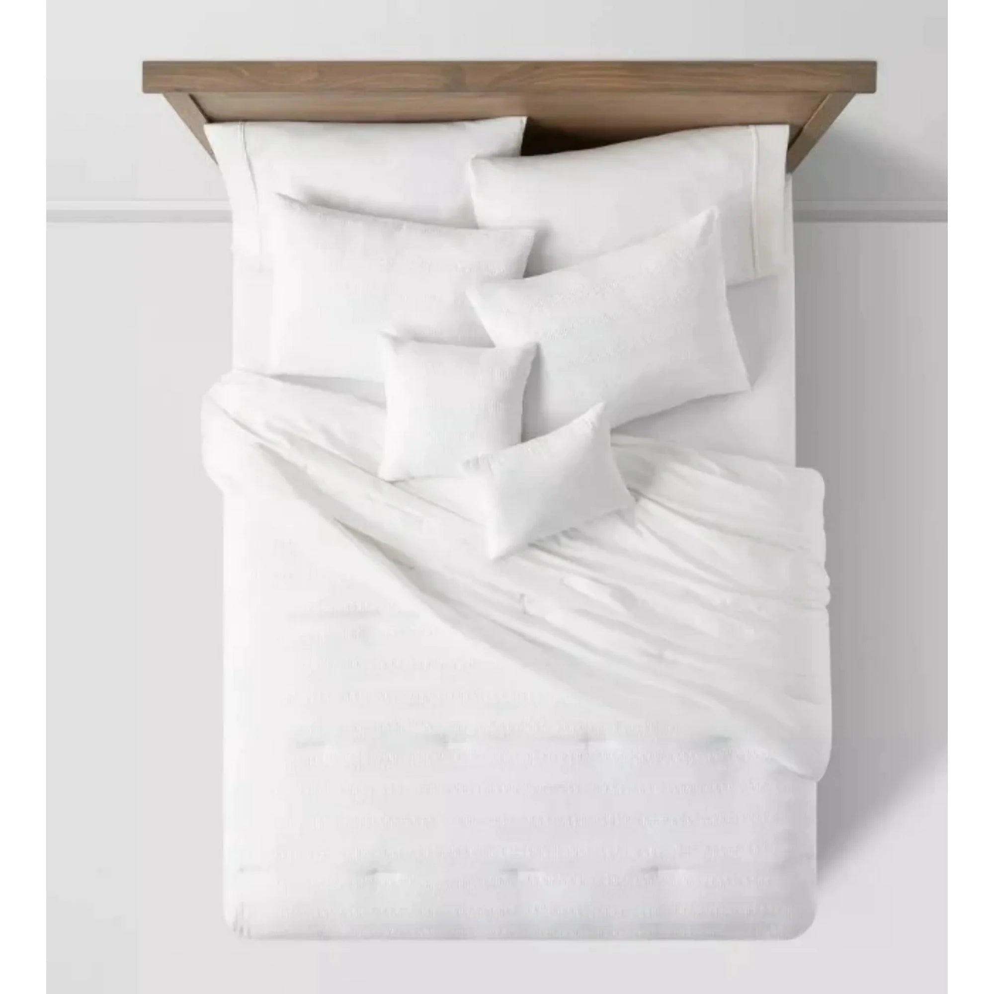 King Woven Waffle Stripe Comforter Set