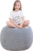 Stuffed Animal Storage Bean Bag Chair Cover (No Filler) for Kids and Adults.Soft Premium Corduroy Stuffable Beanbag for Organizing Children Plush Toys or Memory Foam Small 100L