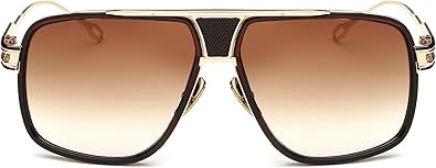 Aviator Sunglasses for Men UV Protection Goggle Alloy Frame with Case