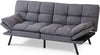 Bed,Memory Foam Convertible Loveseat Couch, Sleeper Sofa Modern Futon Sets Sofabed, Grey