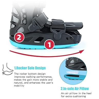 Medical Inflatable Walking Boot, Air Cam Walker Fracture Boot, Short Orthopaedic Boot (Small)