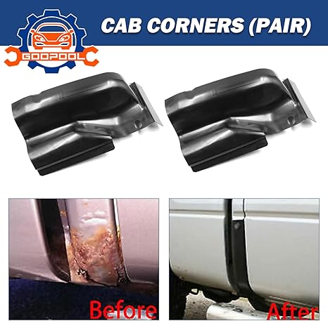 Pickup Truck Cab Corners Compatible F150 Crew Cab Corner 4 Door 2 Pcs