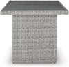 Naples Beach Contemporary Outdoor Rectangle Multi-Use Table, Light Gray