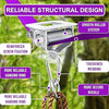 Zip ine Kit for Kids Outdoor, Stainless steellackline Pulley Slider with Swing seat Zip line