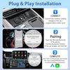 Wireless Carplay Adapter and Android Auto Converts Wired to Wireless Dongle, Support YouTube/Netflix/TF Card,Magic Box Plug & Play